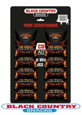 Extreme Chilli GHOST Double Cooked Pork Scratchings  12 X 35g Bags