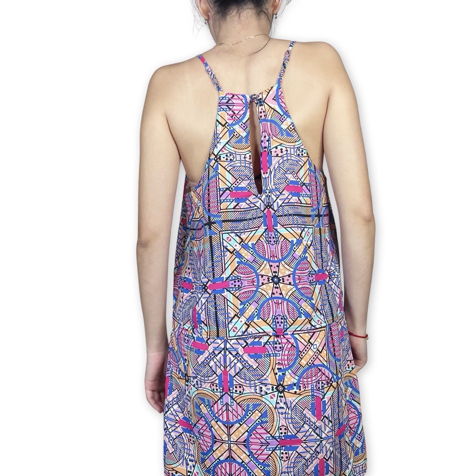 Everly Multicolor Funky Geometric Pattern Dress S… - image 16
