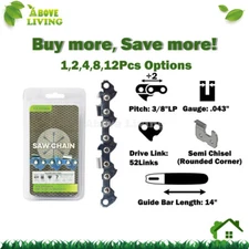 Chain S/C For 14" Echo CS290 CS300 CS300EVL CS301 CS302 CS302S CS303T CS305