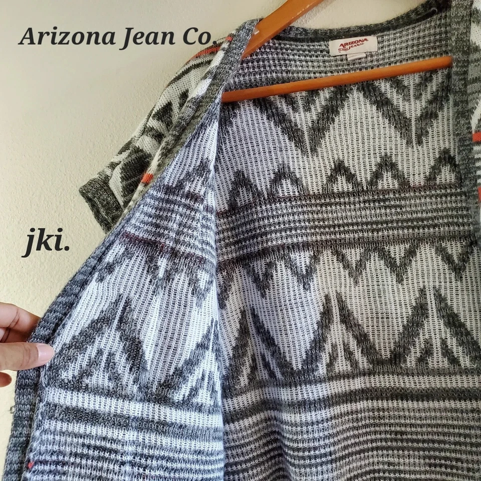 Cárdigan abierto sin mangas tejido Arizona Jean Co. talla: M Foto 2 de 4