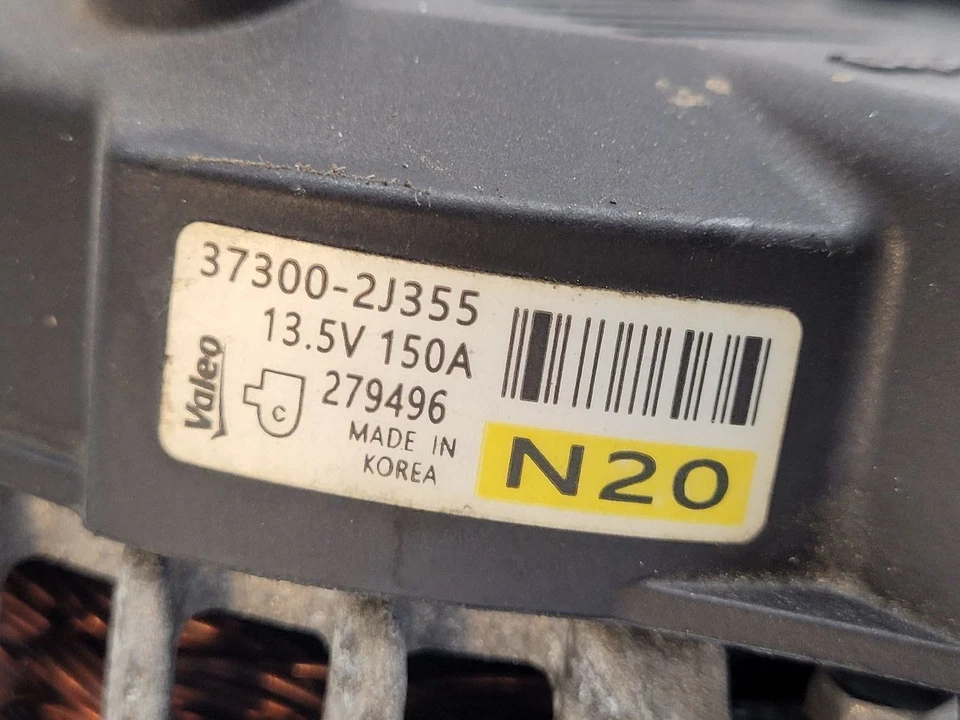 Alternador 21-23 HYUNDAI ELANTRA naturalmente aspirado 373002J355 - Imagem 3 de 4