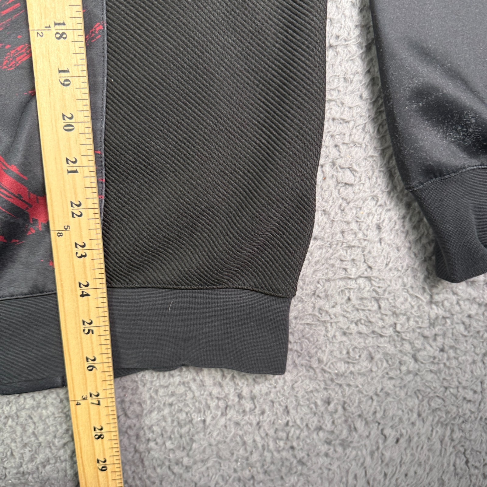 UFC Venum Hoodie Mens M Black Red Fight Night Walkout Sweatshirt Full Zip