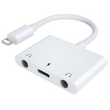 3 in1 Lightning to 3.5mm, Headphone Adapter for iPhone