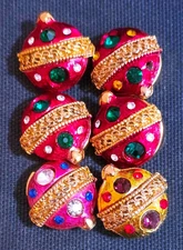 Lot Set 6 Fancy Button Covers