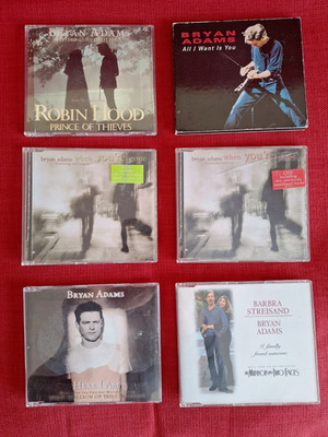 Brian Adams CD singles, Everything I do, Want Is You, When You re Gone, Finally