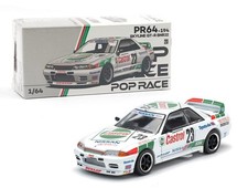 Pop Race 1:64 Nissan Skyline GT-R BNR32 #23 Winner 1990 Macau Guia Race PR640194