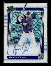 2021 Donruss Optic #RPS-RV Ryan Vilade Rated Prospect Signatures White Mojo #/99