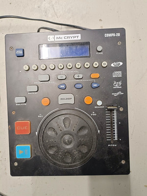 Mc Crypt CDMPX-20 DJ CD/MP3-Player Jogwheel Pitch +/-12% stoßfest