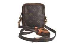 Auth Louis Vuitton Monogram Mini Poche Danube Shoulder Cross Bag M45268 LV 4490N