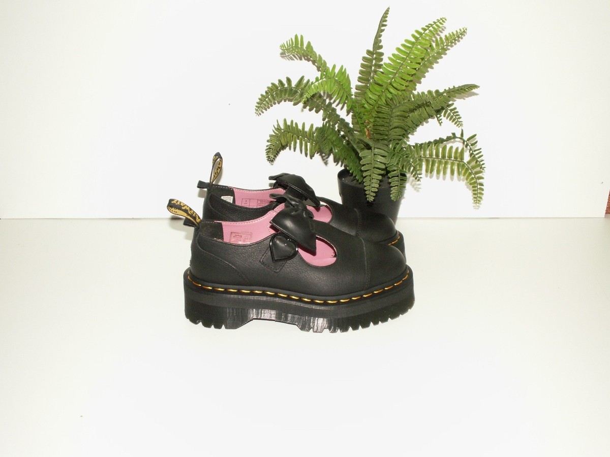 Martens BETHAN LO Lazy Oaf leather platform mary jane shoes uk