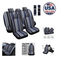 Baja Saddle Blanket Seat Covers Full Set Polyester Washable Universal Fit