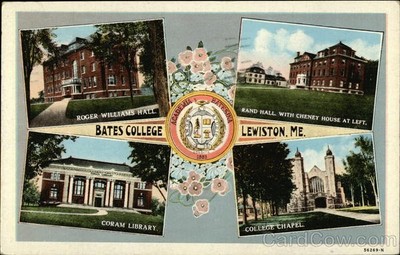 Lewiston,ME Bates College 1959 Androscoggin County Maine Lewiston News Co.