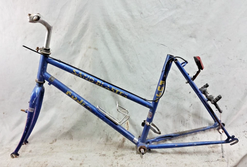 1991 Fuji Sandblaster MTB Bike Frame Set 19" Large Hardtail Rigid Step-Thru Cafe - Image 2 of 4