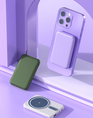 Portable Magnetic Suction Power Bank Wireless Charging Mobile Supply