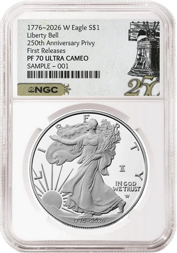 Photo of a 2026-W American Silver Eagle Proof from an eBay listing that sold on Jul 19, 2026