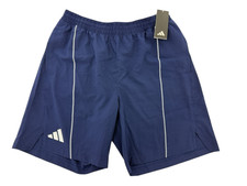 Adidas NEW Originals Utility Woven Pockets 7" Mens M Track Gym Shorts Navy Blue