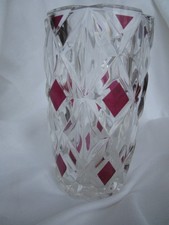 Vintage Glas Vase mit