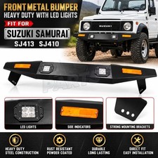 Front Metal Bumper Heavy With Led Lights Fit For Sj413 Sj410 Suzuki Samurai Front Metal Bumper Heavy With Led Lights Fit For Sj413 Sj410 Suzuki Samurai