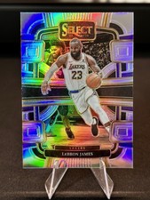 LEBRON JAMES 2023-24 Panini Select #66 Concourse Silver Prizm - Lakers