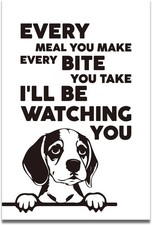 Funny Beagle Dog Pug Gifts for Women Tin Metal Signs Home D cor 8x12