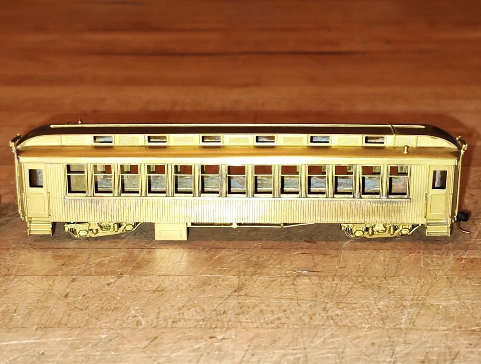 NJ Custom Brass HOn3 Brass D&RGW San Juan Set #1 Coach and Baggage - Image 4 of 4