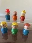 VINTAGE FISHER PRICE WOOD LITTLE PEOPLE LOT