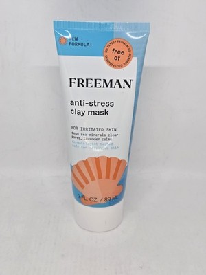 Freeman Anti-Stress Clay Mask for Irritated Skin Dead Sea Minerals Lavender 3oz