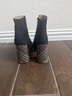 New Betsey Johnson Raylan Black Multicolor Rhinestone Block Heel Booties Size 6 — photo 4