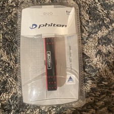 Phiten DUO S-Pro Silicone Titanium Bracelet Black/Red - 6.75 Inch