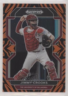2022 Panini Prizm Draft Picks Tiger Stripes 90/99 Jimmy Crooks #PDP127 0c6