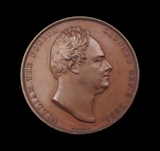 1831 CORONATION OF WILLIAM IV 33mm BRONZE MEDAL - BY WYON
