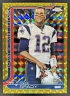 2025 Topps Chrome Tom Brady Image Variation Gold Geometric Refractor SP #/50