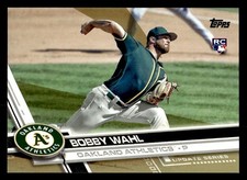 2017 Topps Update #US294 Bobby Wahl Gold #/2017 Card Oakland Athletics