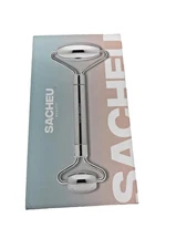 Sacheu Stainless Steel Double-Sided Facial Roller Beauty Roller NIB