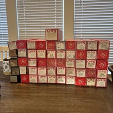 VINTAGE QRS WORD ROLL PIANO PLAYER MUSIC ROLLS LOT OF 51