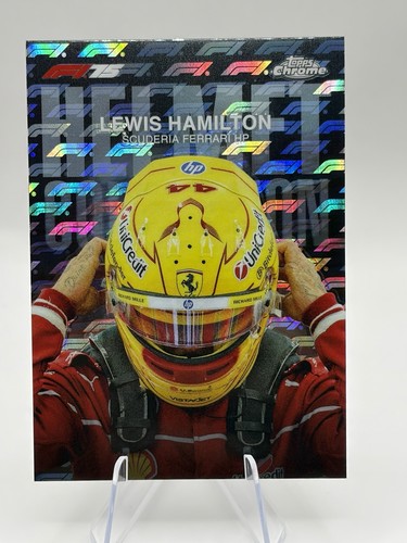 2025 Topps Chrome F1 75th Lewis Hamilton Helmet Collection Logofractor #HC-2