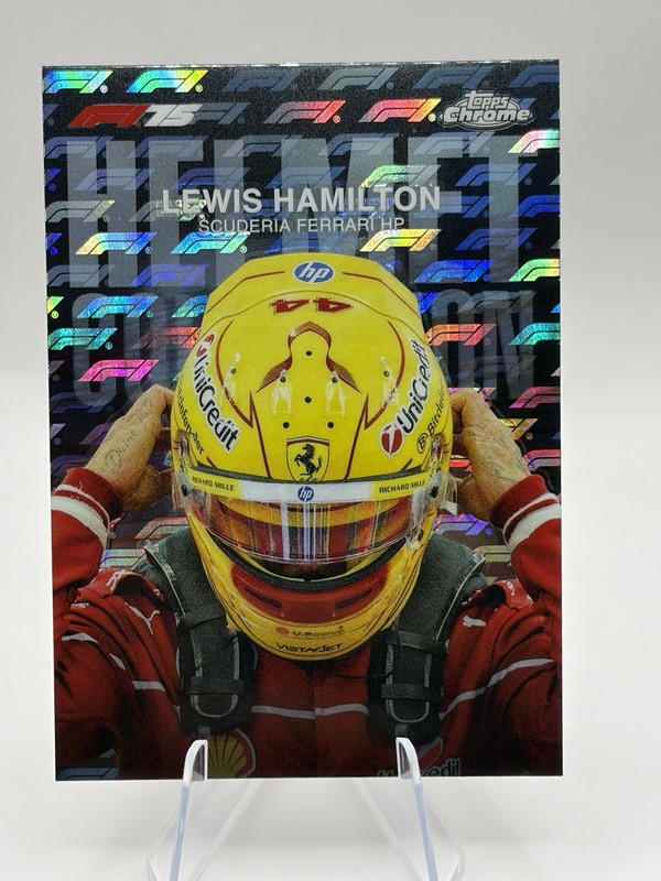2025 Topps Chrome F1 75th Lewis Hamilton Helmet Collection Logofractor #HC-2