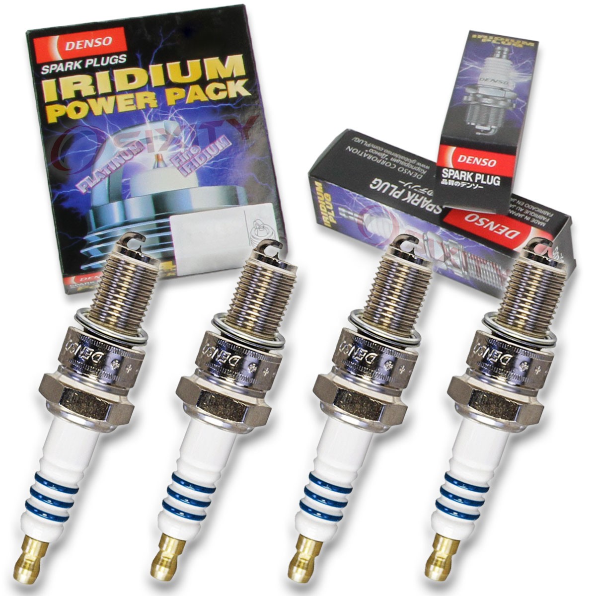 4 pc Denso Iridium Power Spark Plug for Yamaha XJ700 Maxim 1985 Tune Up Kit of