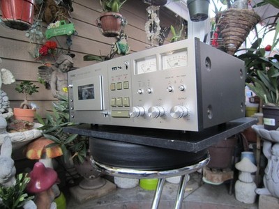 stereo cassette deck tape recorder Teac A-640 worked in good condition .