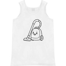 'Happy Vacuum Character' Adult Vest / Tank Top AV056994