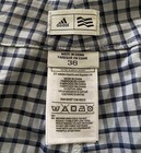 Adidas Shorts Mens 36 Grey Blue Plaid Checkered Golf Performance Lightweight 11” — photo 3