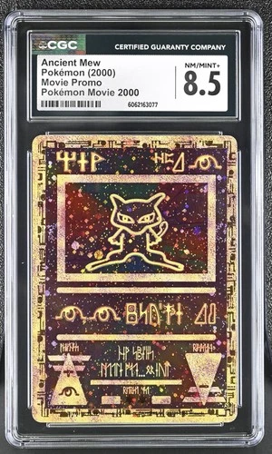 2000 WOTC POKEMON 2000 MOVIE ANCIENT MEW PROMO HOLO CGC 8.5 B