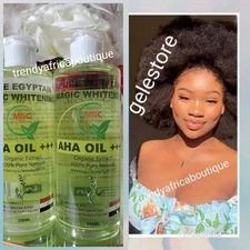  Pure Egyptian Magic Whitening AHA Face & Body Organic oil. 250ml X 1👌👌