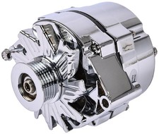 Jegs 10109 Chrome 1-wire Gm Alternator 100 Amps Single 6-rib Serpentine Pulley B Jegs 10109 Chrome 1-wire Gm Alternator 100 Amps Single 6-rib Serpentine Pulley B