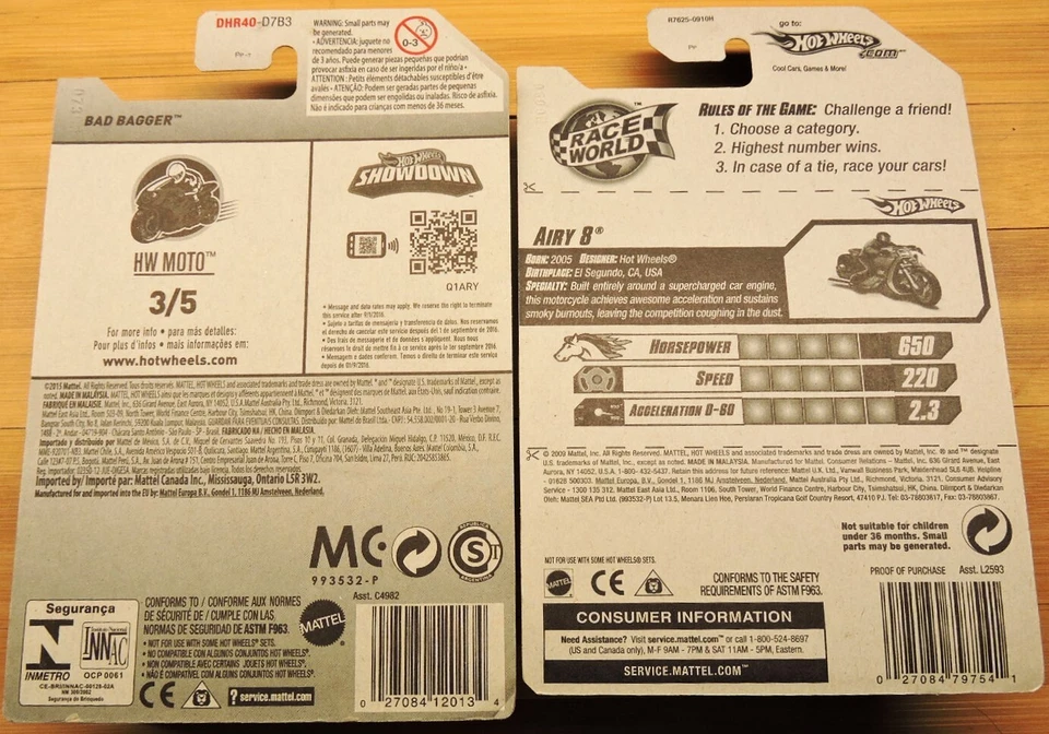 风火轮 1: 64 批量/2 Bad Bagger Treasure Hunt Airy 8 摩托车 — 第 3/3 张图片