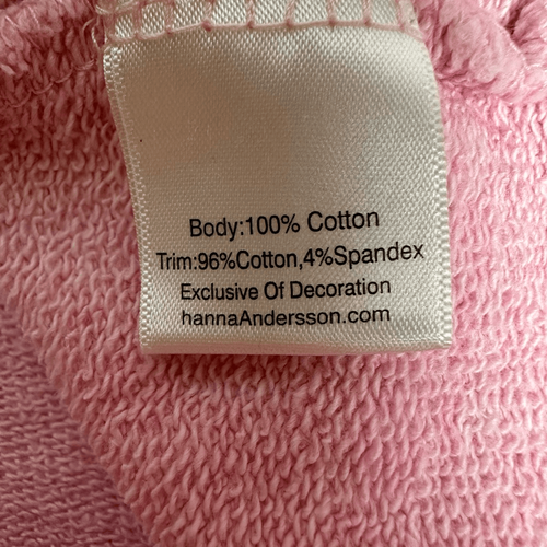 Hanna Andersson Pink Easy Art Sweatshirt 150 / 12 Terry Stars - Picture 7 of 10
