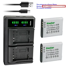 Kastar Battery LTD2 Charger for Olympus Li-90B 92B, Olympus OM SYSTEM Tough TG-7