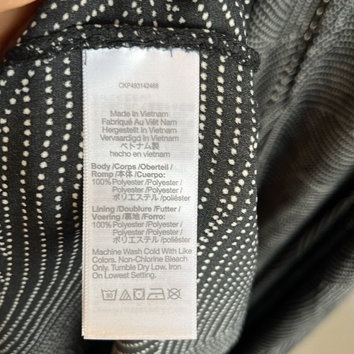 Madewell Tie-Waist Midi Dress in Dot XL Black and White - Picture 7 of 9