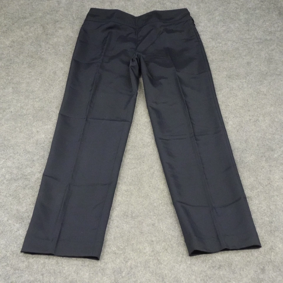 Miu Miu Pants Womens 4 Black Comfort Career Stretch Dress Italy Flat Front - Image 2 of 4