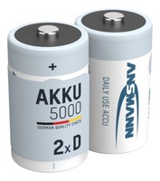 2Er Pack Ansmann Nimh Akku Mono D 5000Mah Maxe HR20 5030922